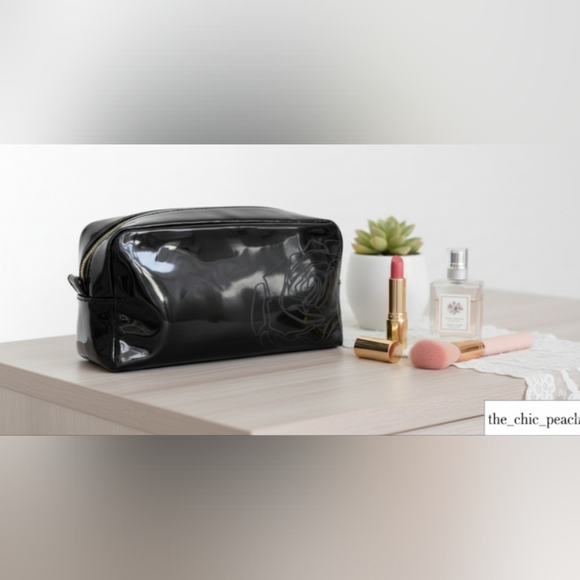 Lancome Handbags - 🖤✨ Lancôme Shiny Cosmetic Bag – NWOT ✨🖤